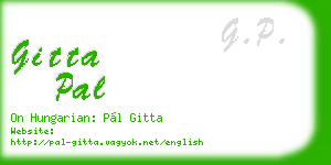 gitta pal business card
